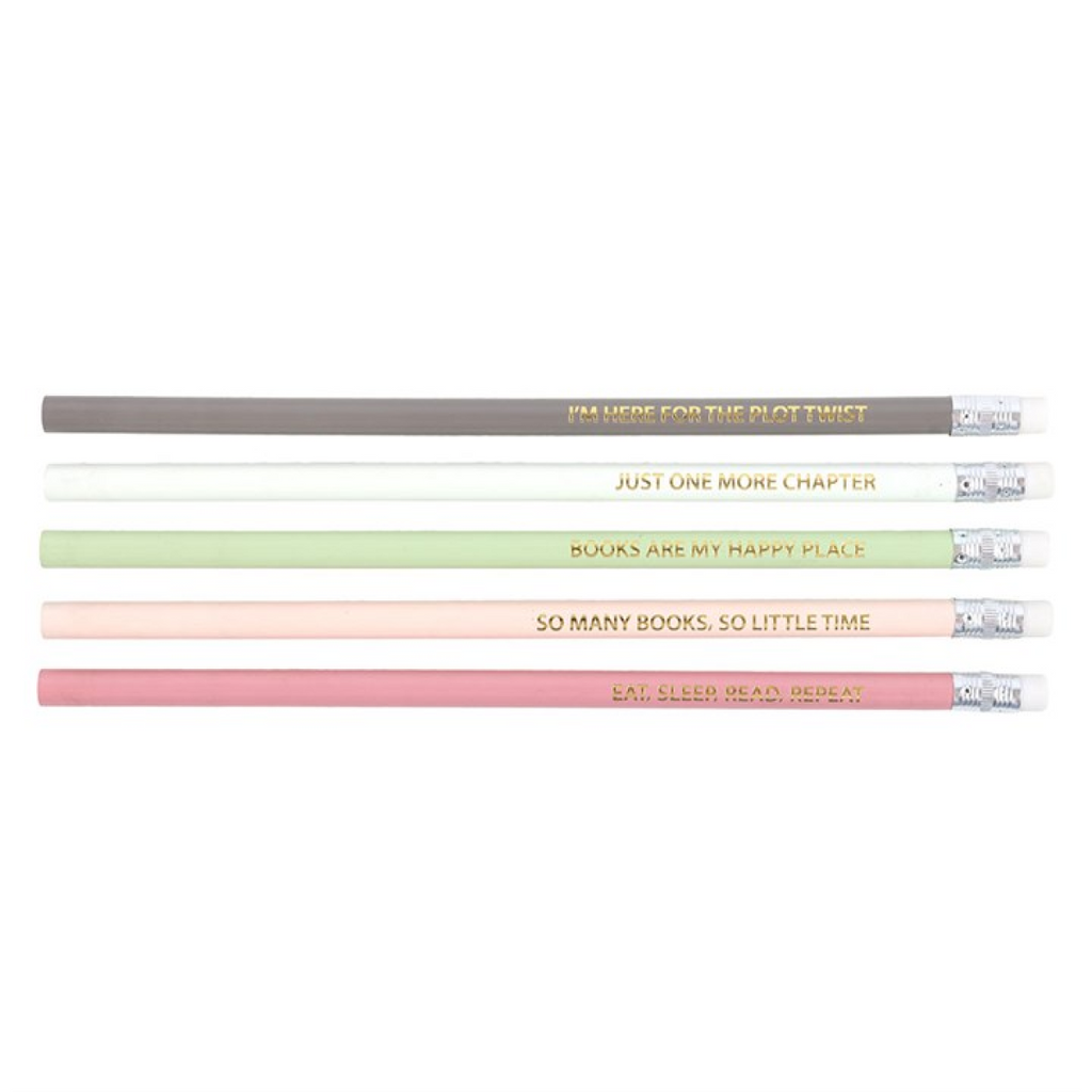 Literature Quote Pencil Set (Pack of 5)
