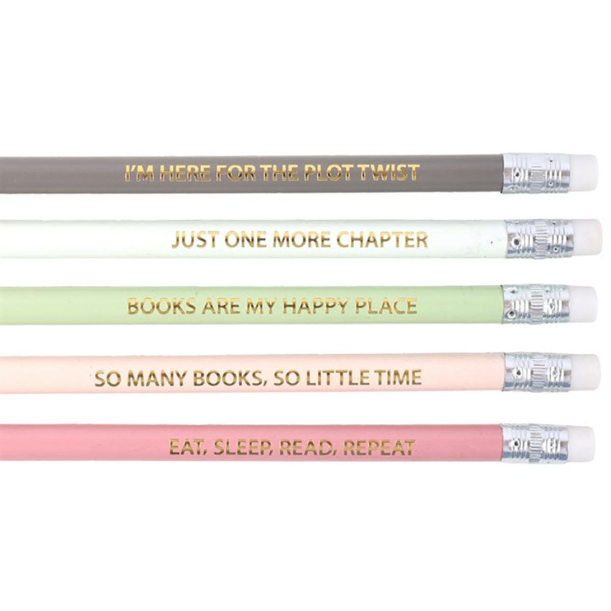 Literature Quote Pencil Set (Pack of 5)