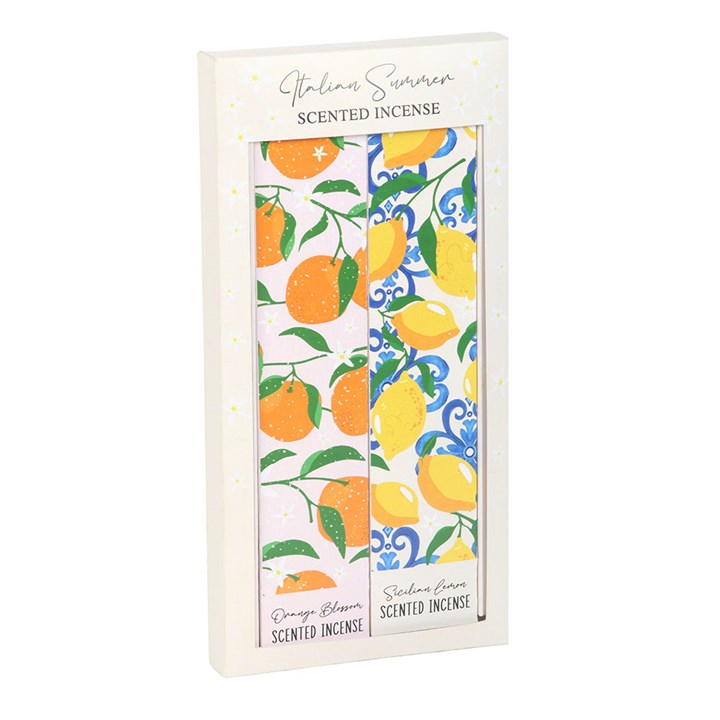Sicilian Lemon & Orange Blossom Incense Stick Duo
