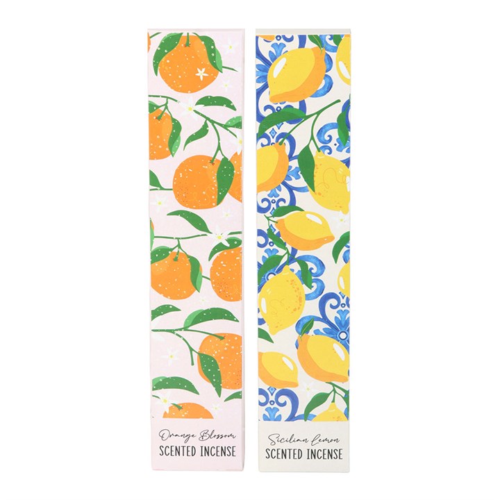 Sicilian Lemon & Orange Blossom Incense Stick Duo