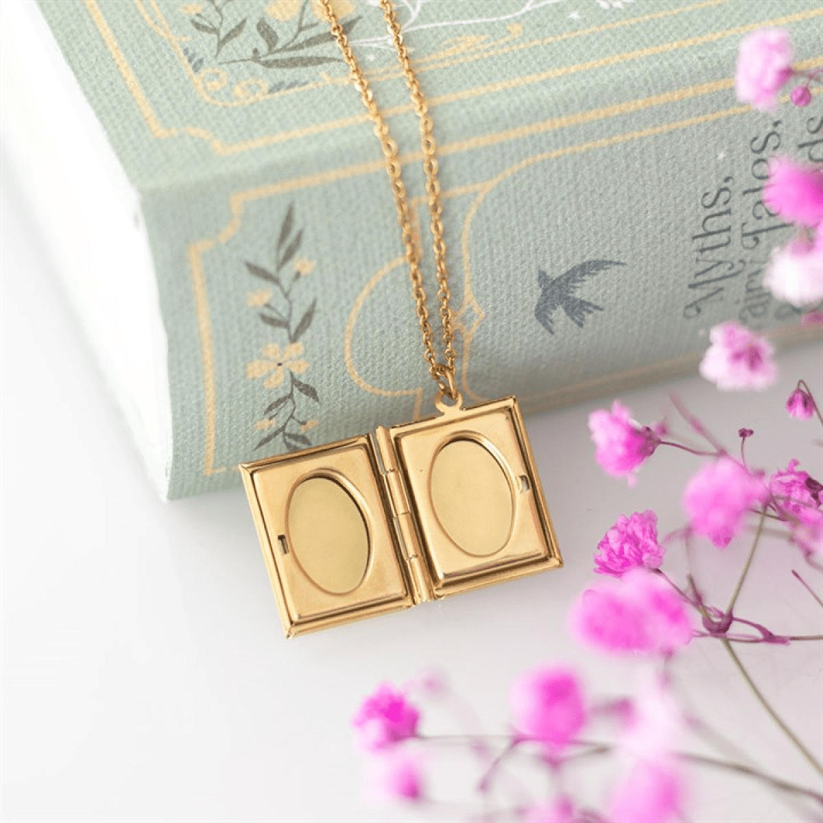 Book Locket Necklace – “You Are My Favourite Chapter” - BAMBI
