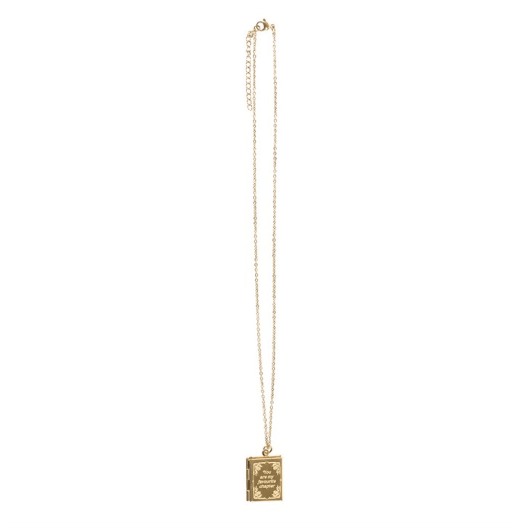 Book Locket Necklace – “You Are My Favourite Chapter” - BAMBI
