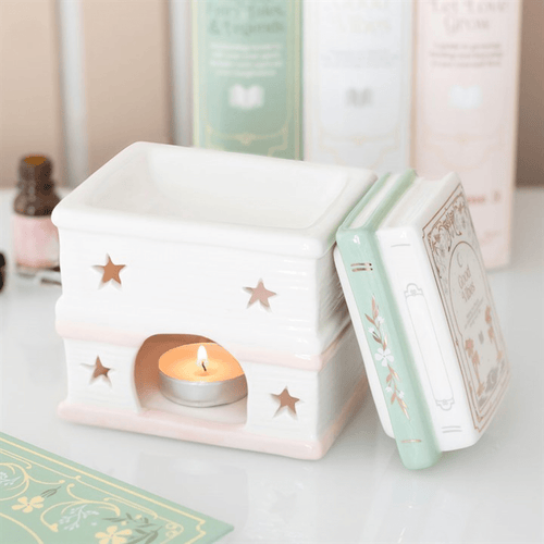 Book Stack Ceramic Oil Burner & Wax Warmer - BAMBI