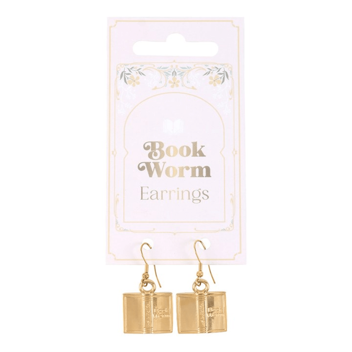 Book Worm Dangle Earrings - BAMBI