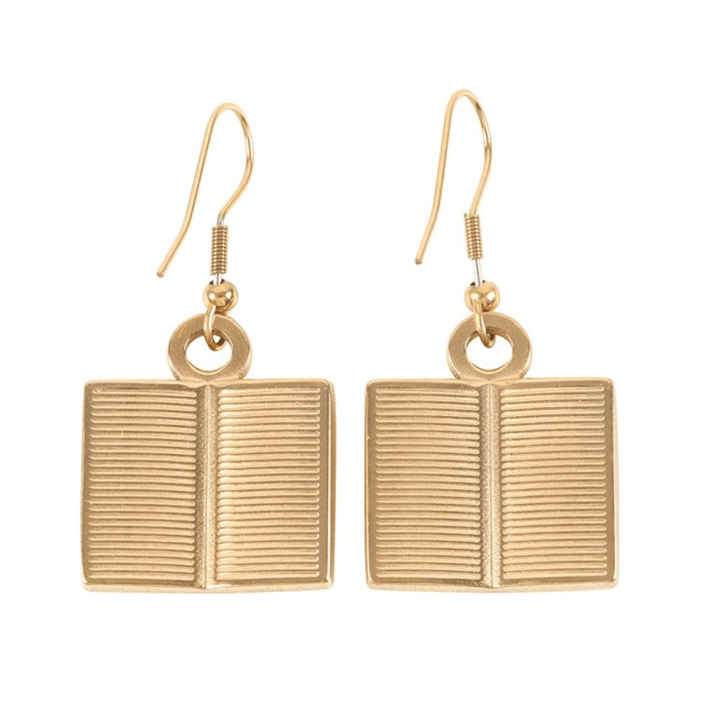 Book Worm Dangle Earrings - BAMBI