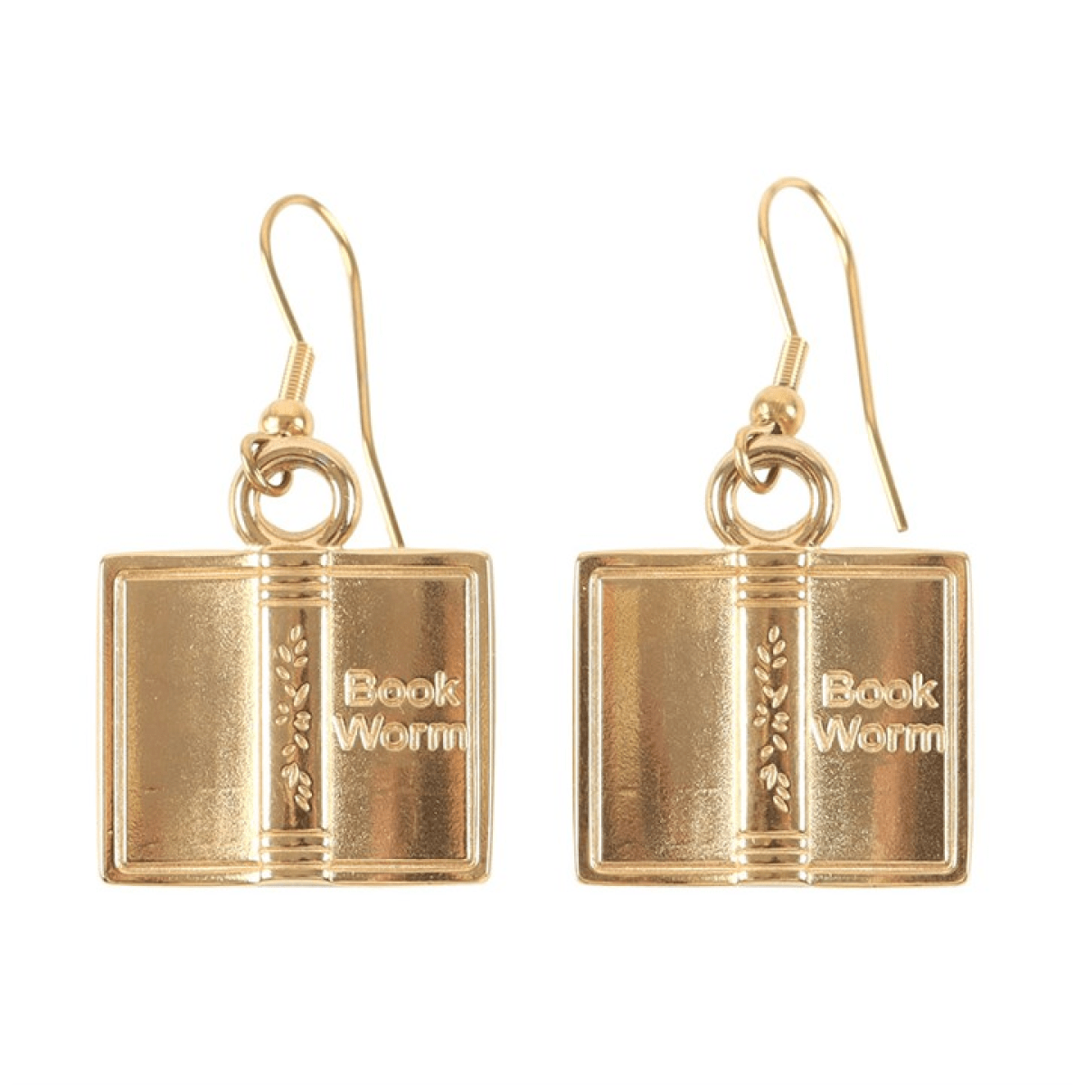 Book Worm Dangle Earrings - BAMBI