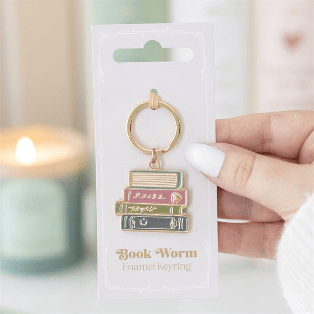 “Book Worm” Enamel Keyring - BAMBI