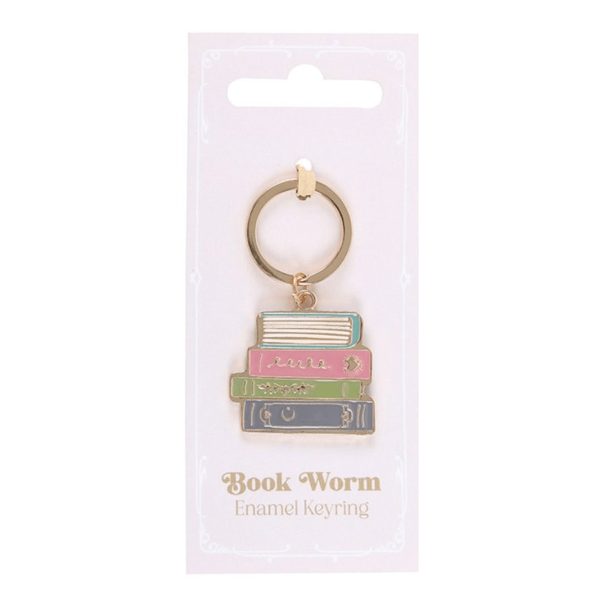 “Book Worm” Enamel Keyring - BAMBI