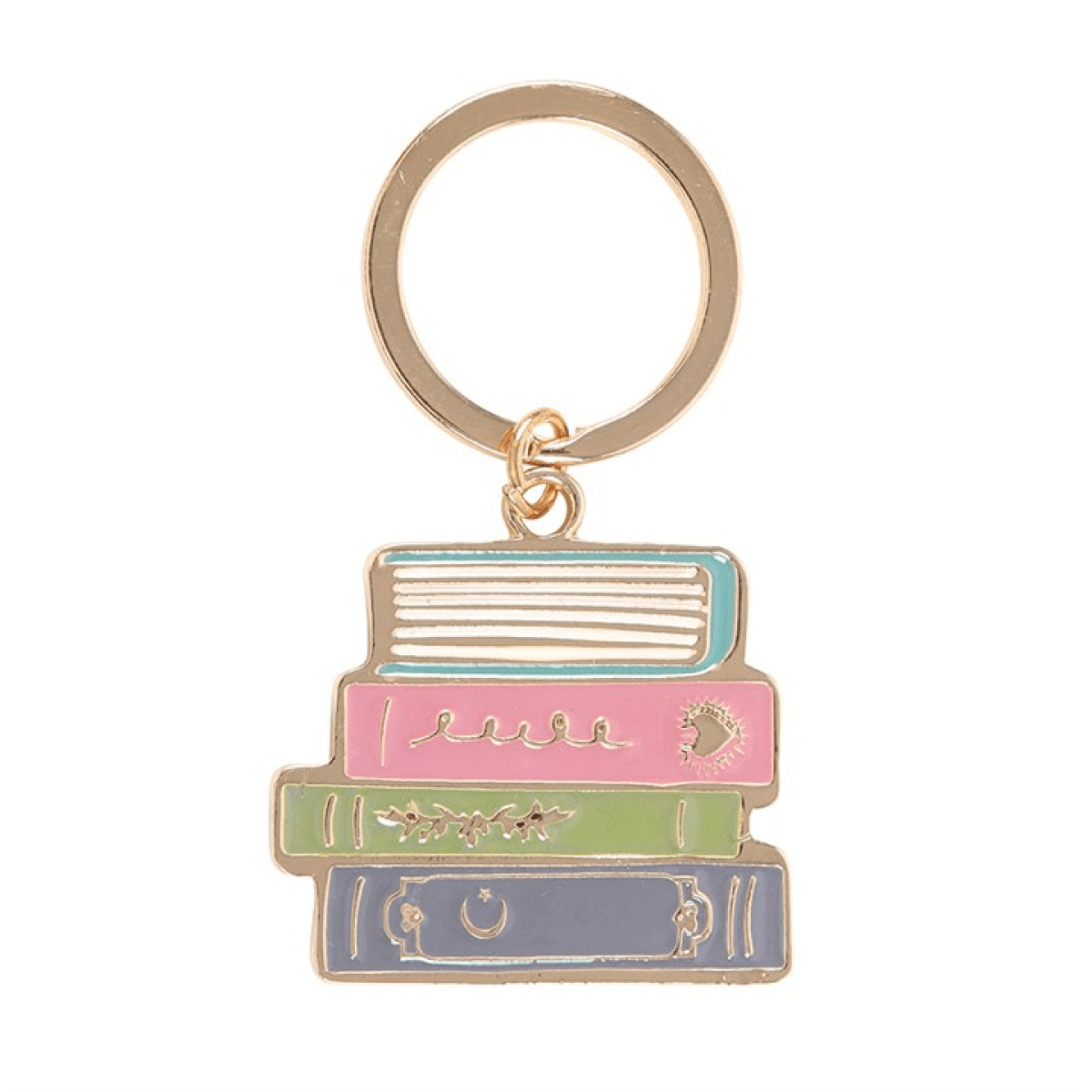 “Book Worm” Enamel Keyring - BAMBI