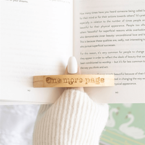 Book Worm Wooden Thumb Page Holder - BAMBI