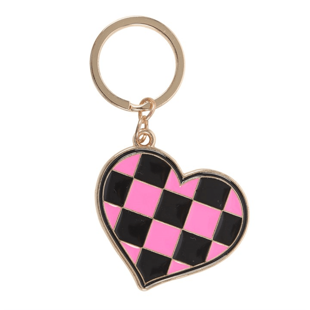 Checker Heart Chaos Keyring - BAMBI