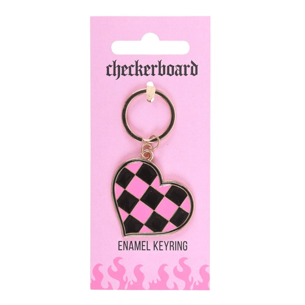 Checker Heart Chaos Keyring - BAMBI