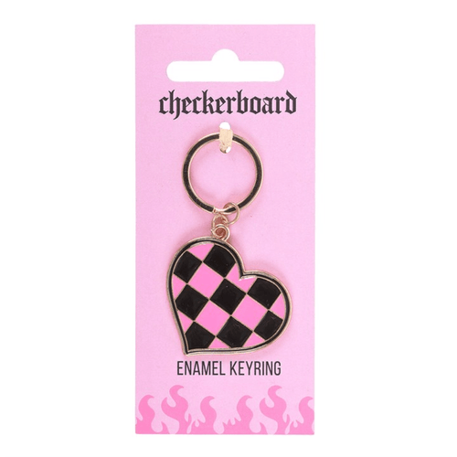Checker Heart Chaos Keyring - BAMBI
