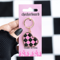 Checker Heart Chaos Keyring - BAMBI