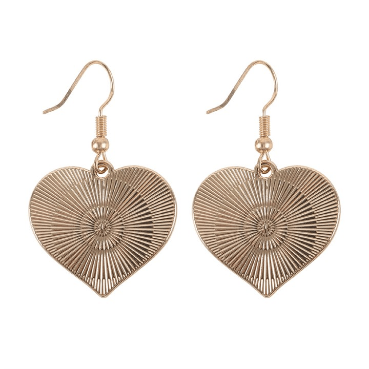 Checker Heart Drop Earrings - BAMBI