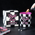 Checkerboard “Light It Up” Candle – Sweet Rebel Vibes - BAMBI