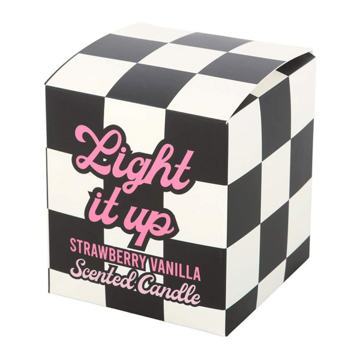 Checkerboard “Light It Up” Candle – Sweet Rebel Vibes - BAMBI