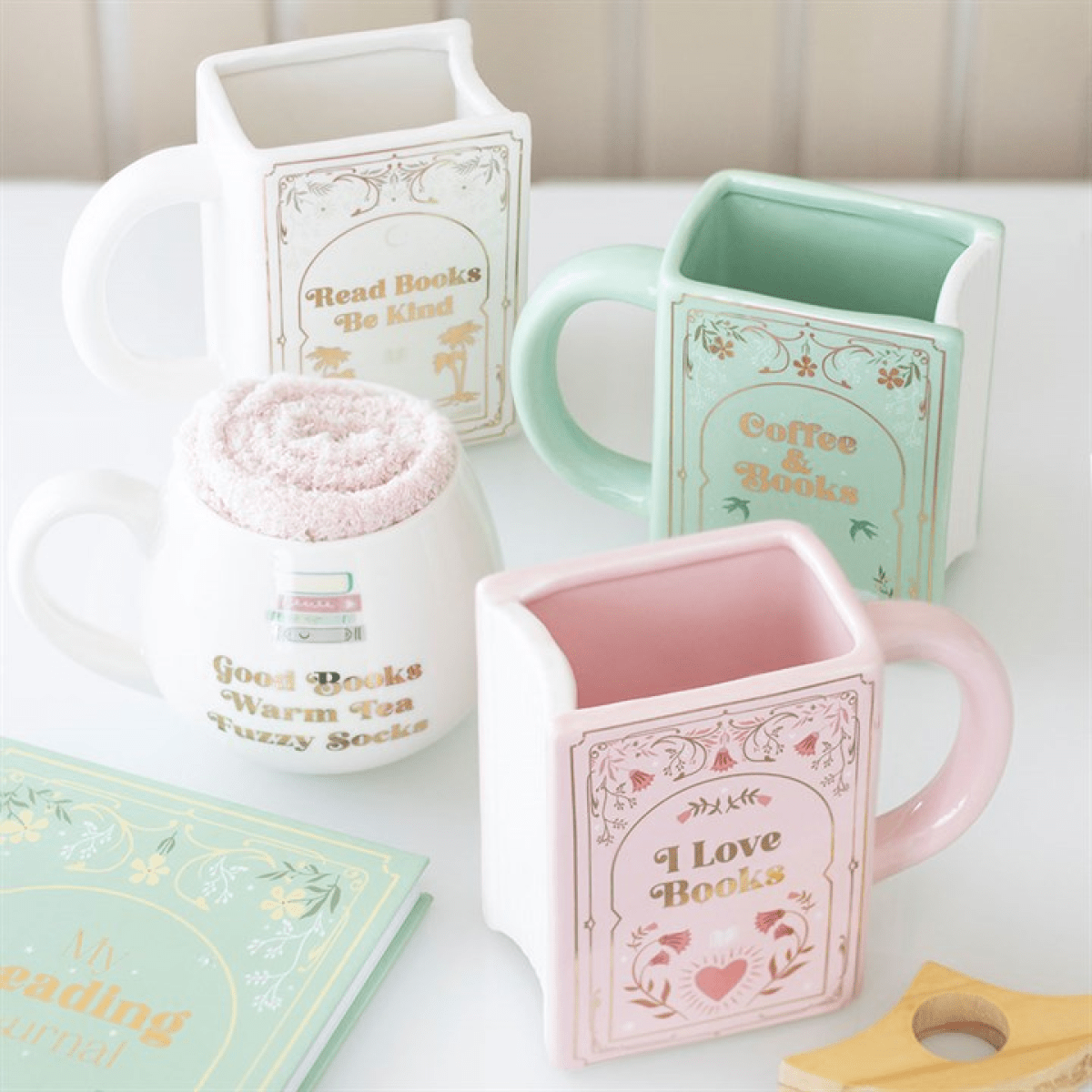“Coffee and Books” Mug – 450ml - BAMBI