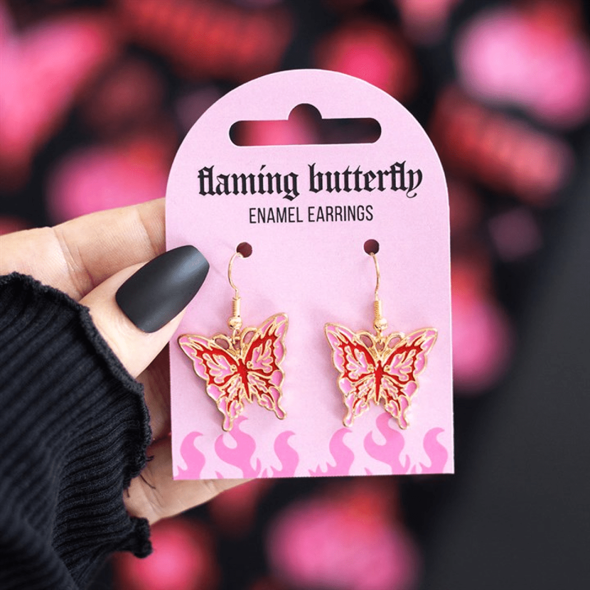Cyber Flutter Earrings - BAMBI