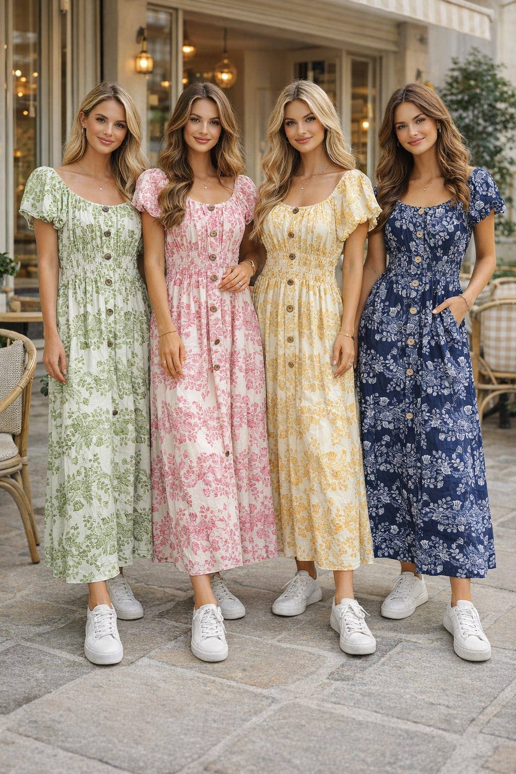 DONNA | "Magic" Pastel Paisley Maxi Dress | One Size UK 8 - 20 - BAMBI