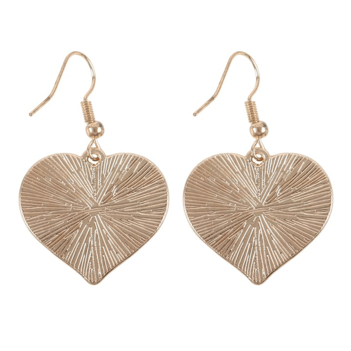 Flame Heart Drop Earrings - BAMBI