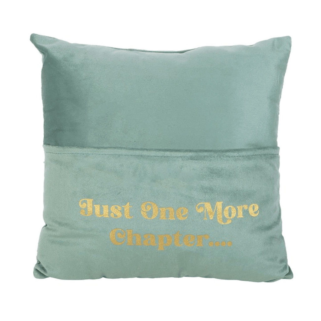 Just One More Chapter Cushion with Book Pocket - BAMBI
