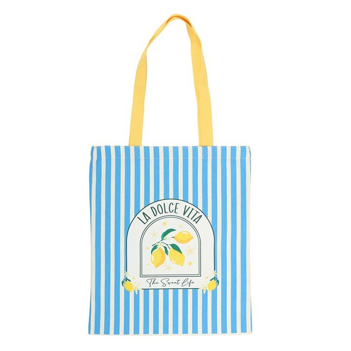 “La Dolce Vita” Striped Tote Bag - BAMBI