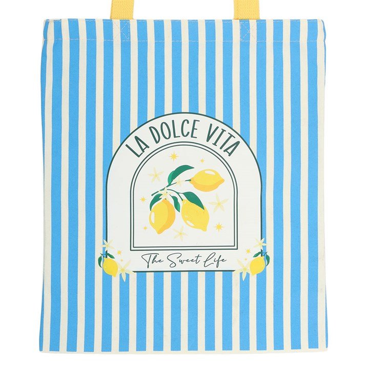“La Dolce Vita” Striped Tote Bag - BAMBI