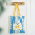 “La Dolce Vita” Striped Tote Bag - BAMBI