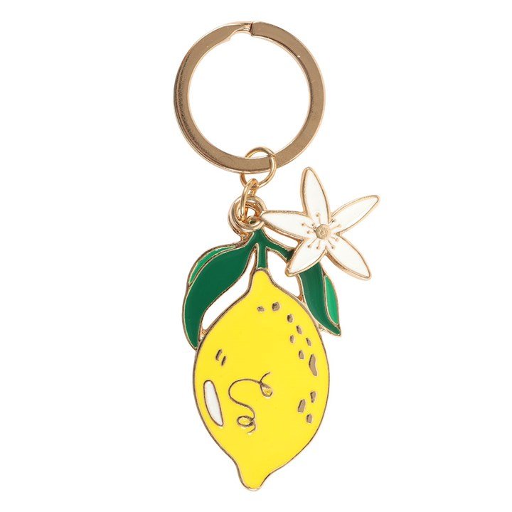 Lemon Flower Enamel Keyring - BAMBI