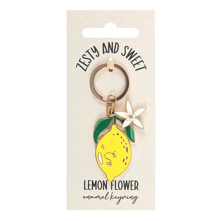 Lemon Flower Enamel Keyring - BAMBI