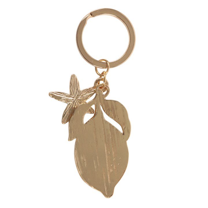 Lemon Flower Enamel Keyring - BAMBI