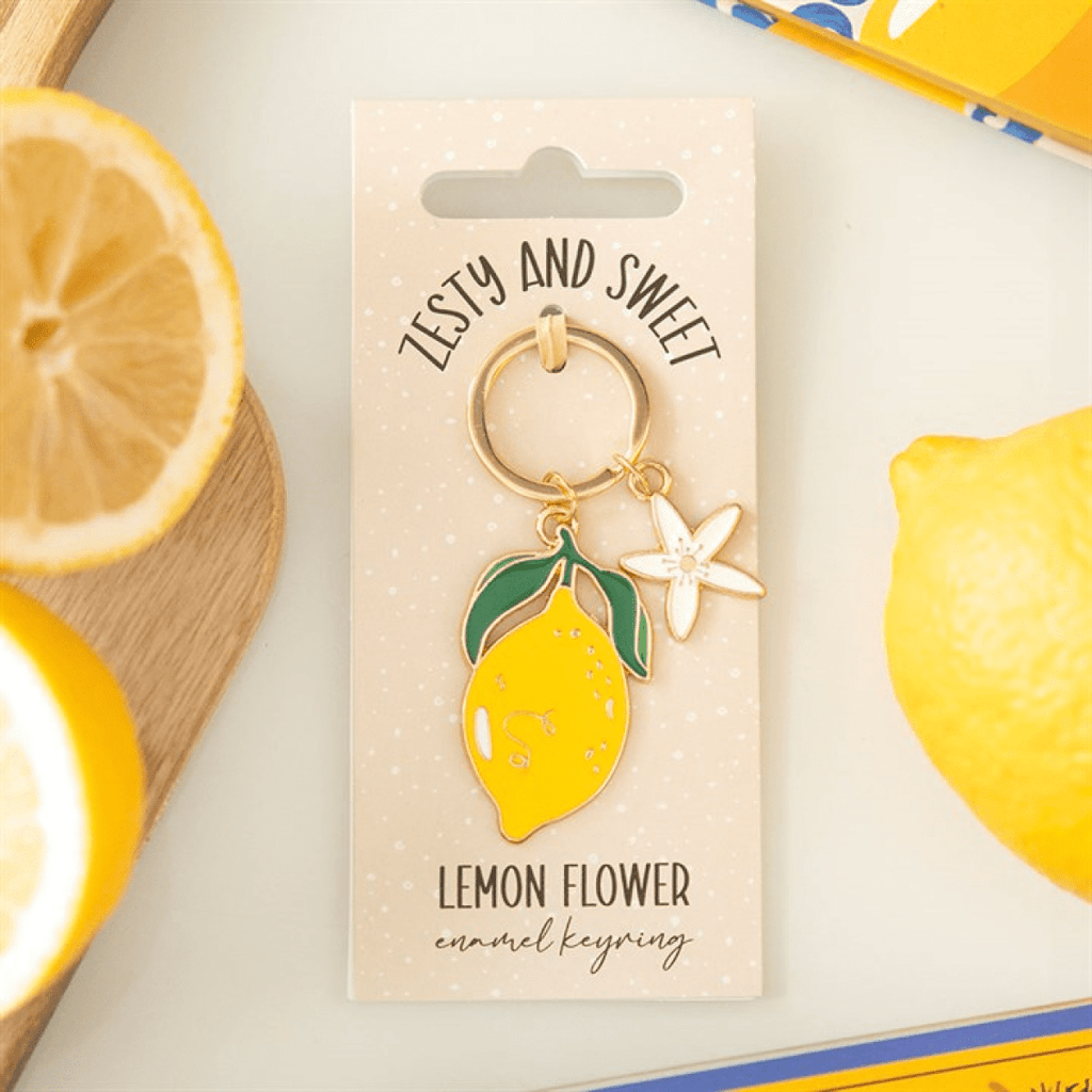 Lemon Flower Enamel Keyring - BAMBI