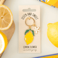 Lemon Flower Enamel Keyring - BAMBI