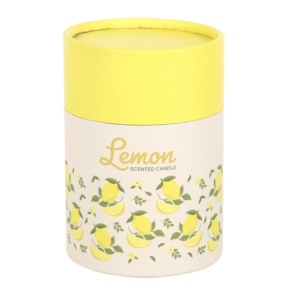 Lemon Scented Candle with Wooden Lid - BAMBI