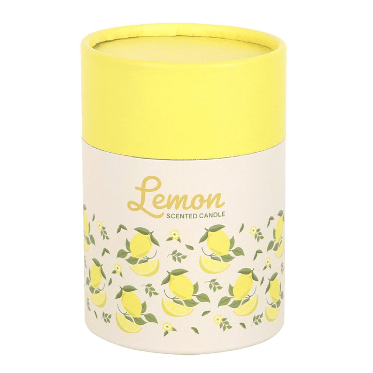 Lemon Scented Candle with Wooden Lid - BAMBI