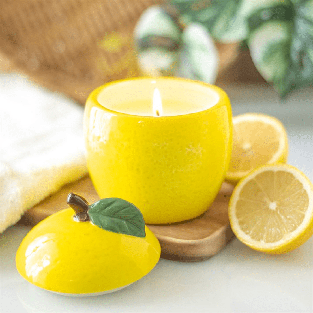 Lemon Shaped Candle Jar - BAMBI
