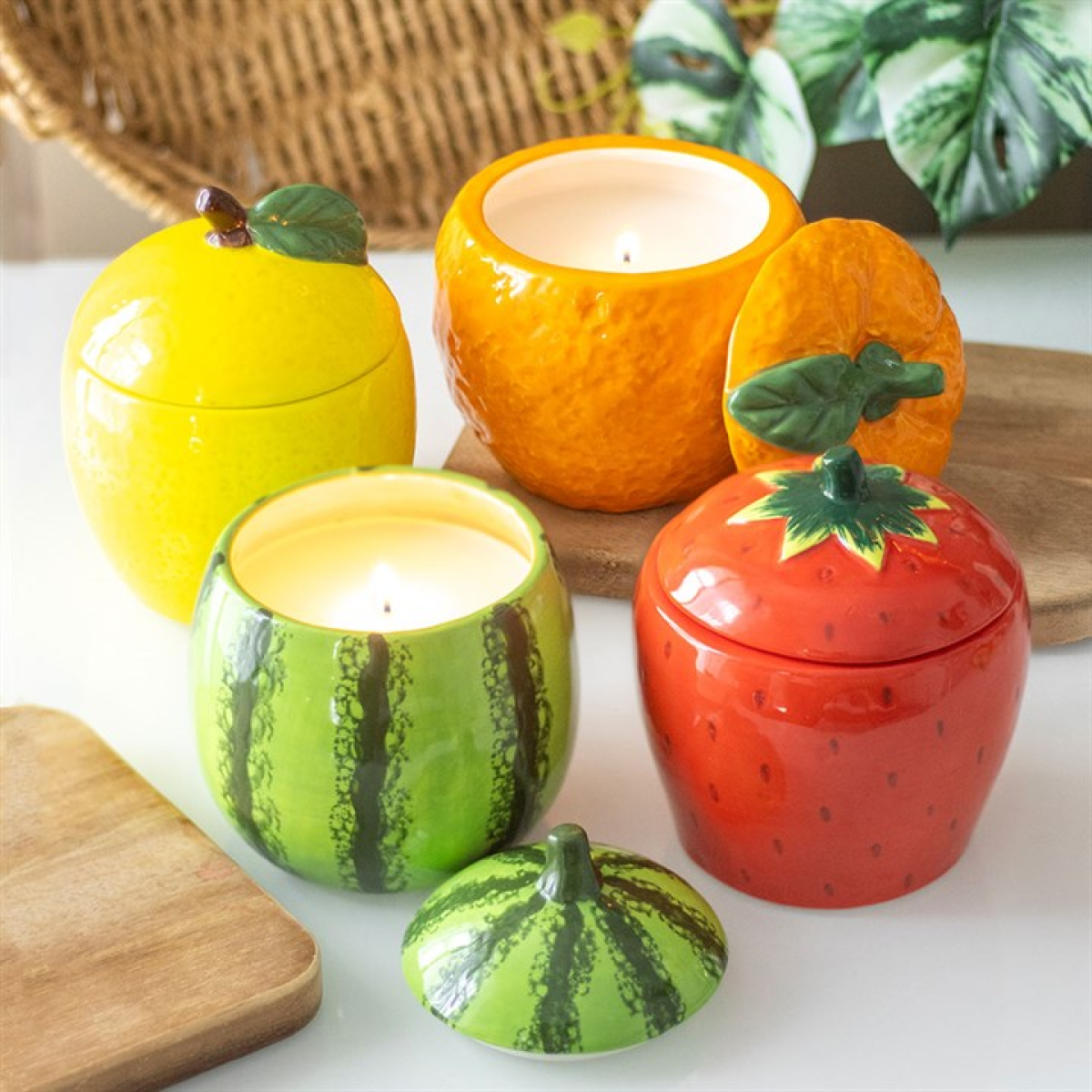 Lemon Shaped Candle Jar - BAMBI