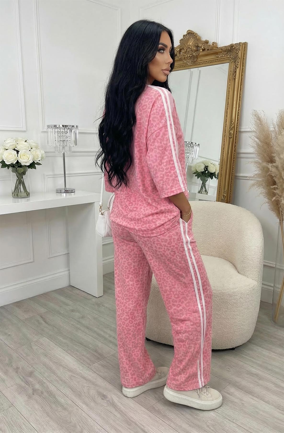 AVA - Leopard Print Two Piece Lounge Co-ord Set