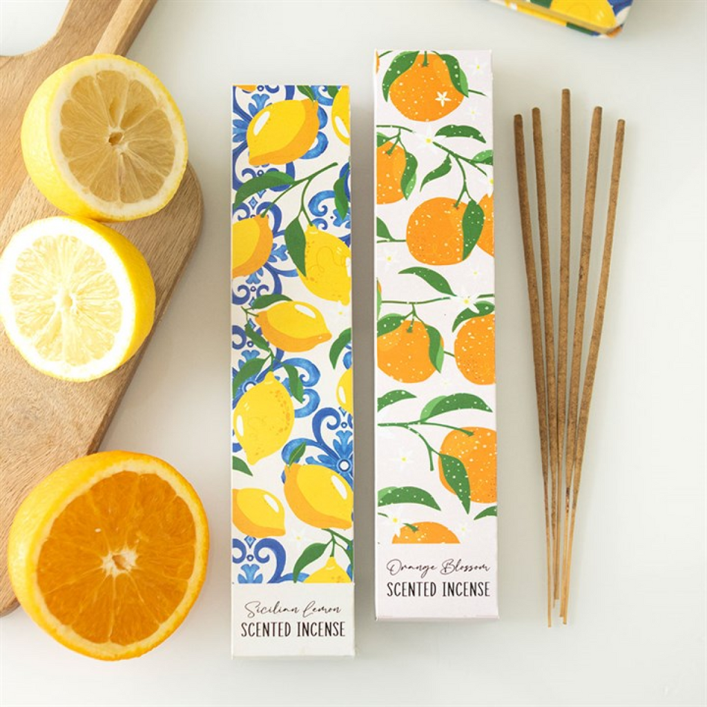 Sicilian Lemon & Orange Blossom Incense Stick Duo