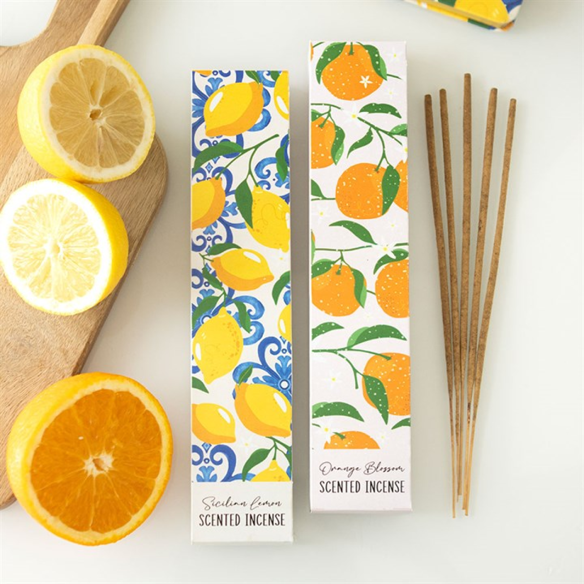 Sicilian Lemon & Orange Blossom Incense Stick Duo