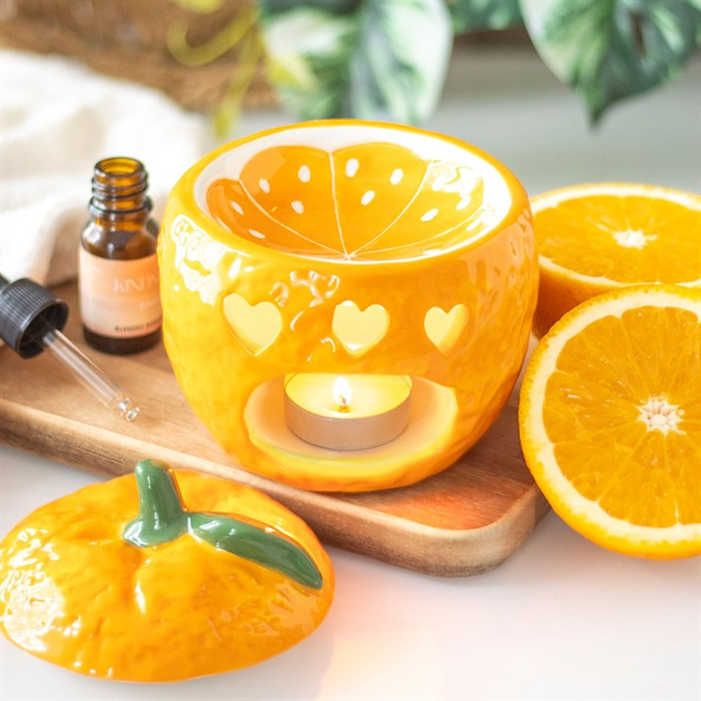 Orange Oil Burner with Lid - BAMBI