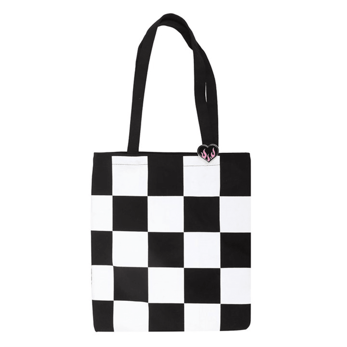 Pop - Punk Heart Checkerboard Tote - BAMBI