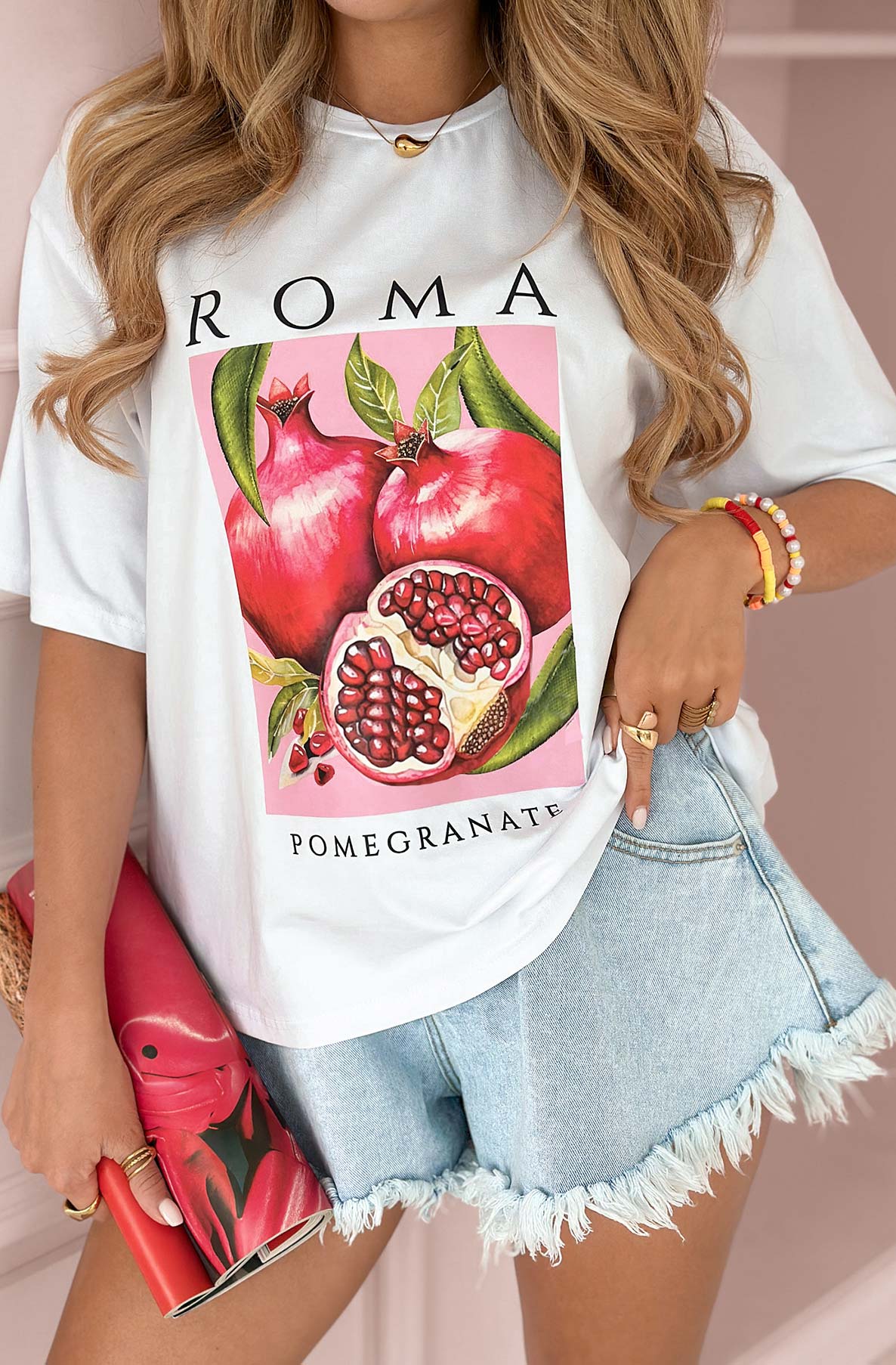 SCARLETT - 'Pomegranate' Graphic Printed Shirt