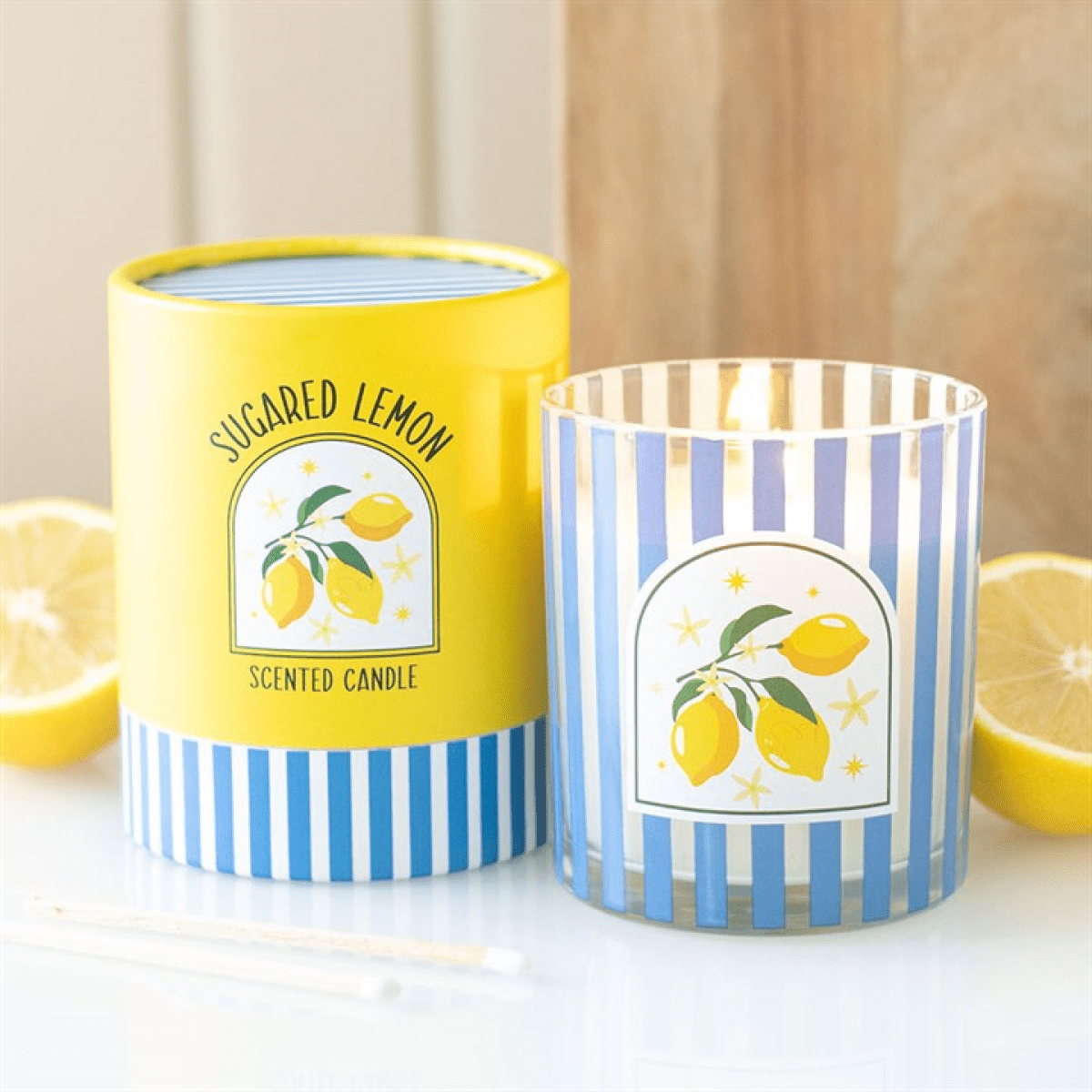 Sugared Lemon Scented Candle - BAMBI