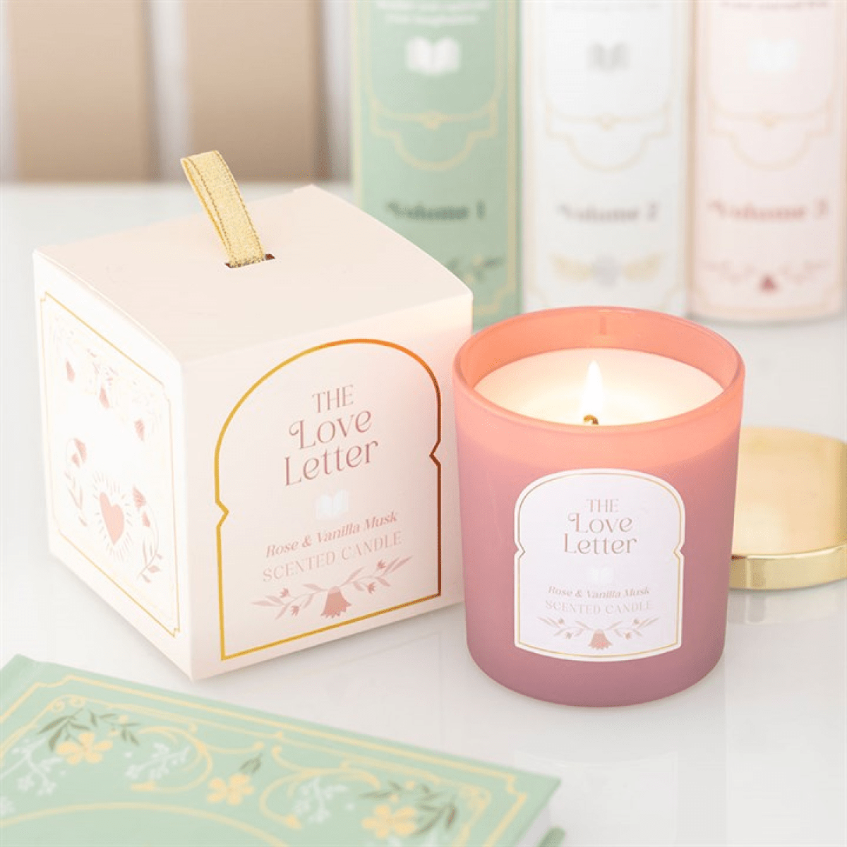 The Love Letter Rose & Vanilla Musk Candle - BAMBI