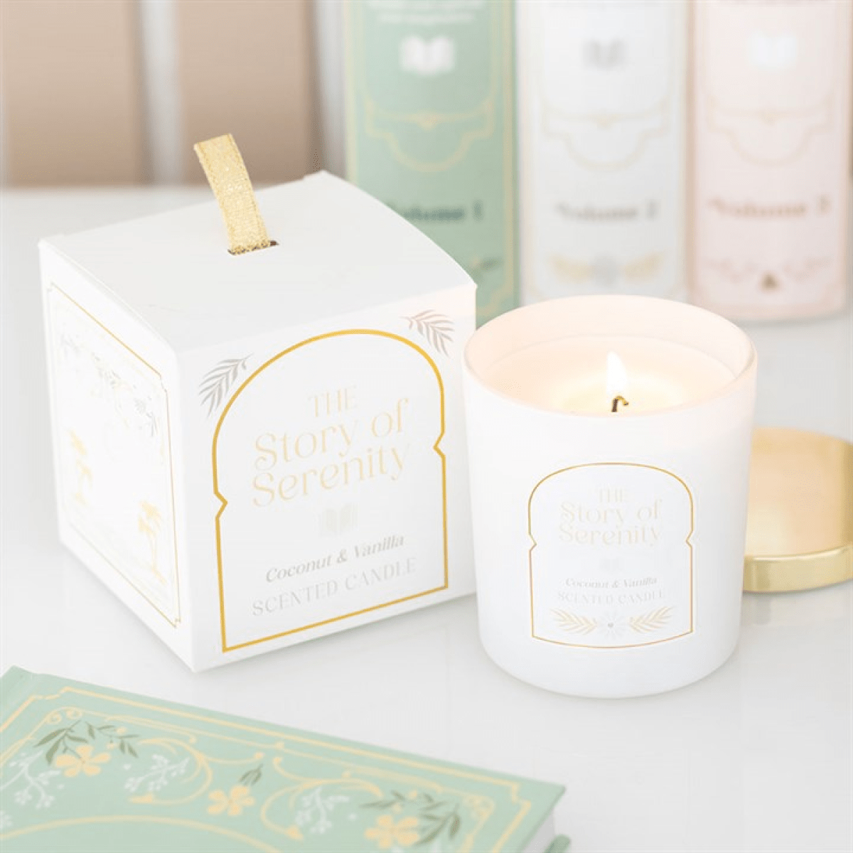 The Story of Serenity Coconut & Vanilla Candle - BAMBI