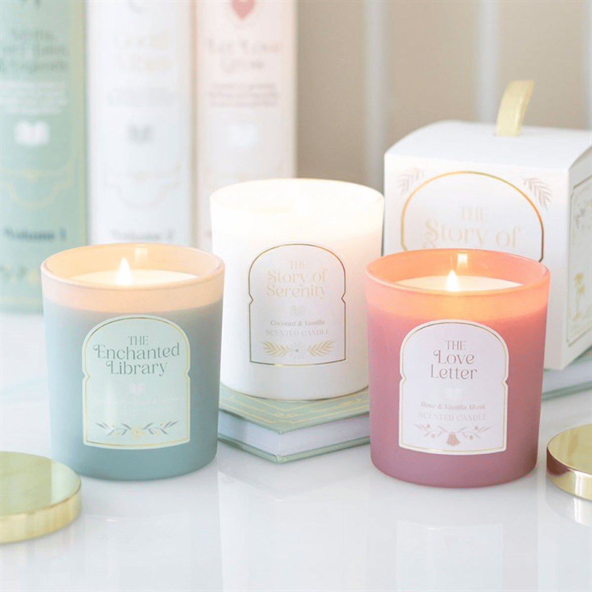 The Story of Serenity Coconut & Vanilla Candle - BAMBI