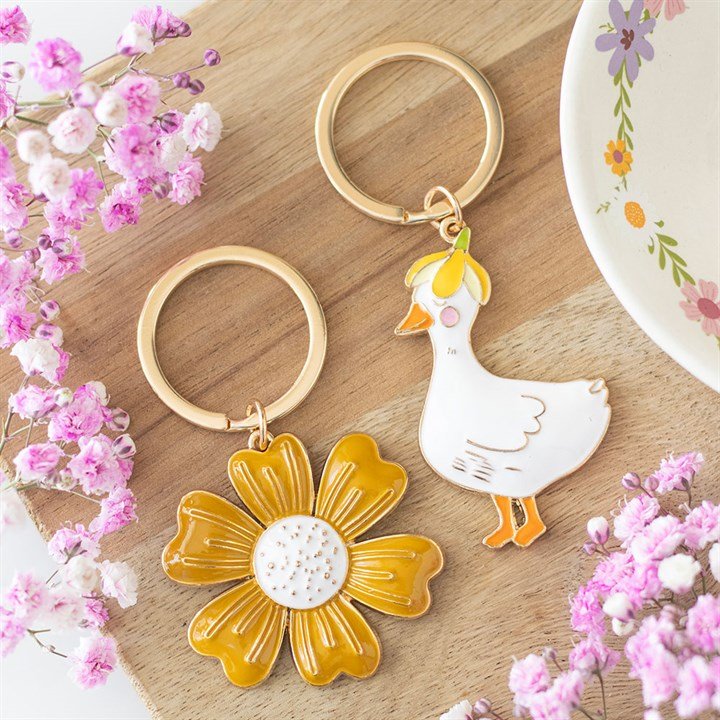 Yellow Daisy Keyring - BAMBI